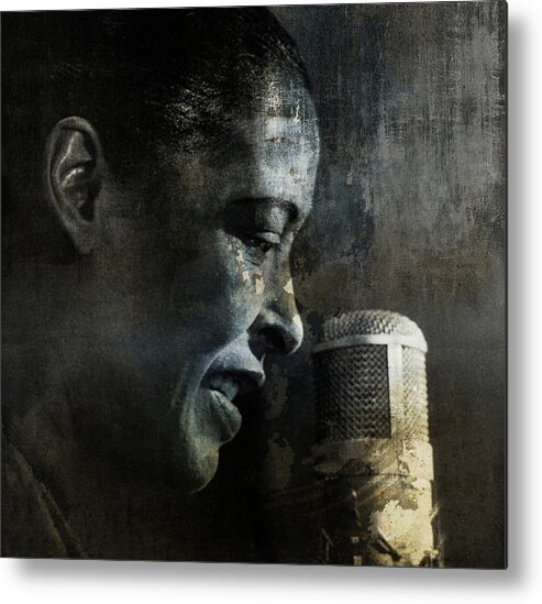 Billie Holiday Metal Print featuring the digital art Billie Holiday - All that Jazz by Paul Lovering