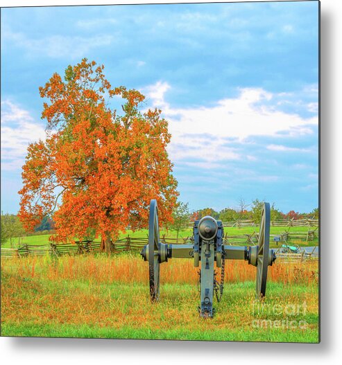 Gettysburg Where They Stood Metal Print featuring the digital art Gettysburg Where They Stood by Randy Steele