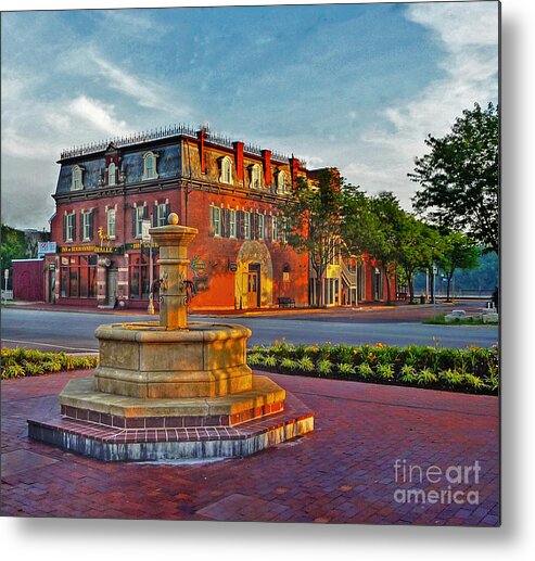 Hermannhof Festhalle Metal Print featuring the digital art Hermannhof Festhalle by William Fields