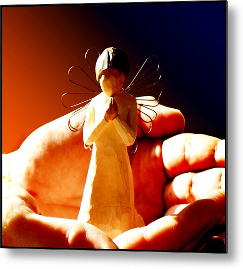 Still Life Metal Print featuring the photograph Little Angel by Holly Kempe