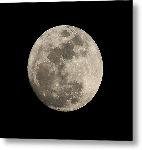  Metal Print featuring the photograph Moon by Barbara Teller