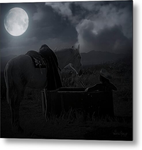 Moonlight Metal Print featuring the photograph Moonlight Dreams_ 4 of 4 by Walter Herrit