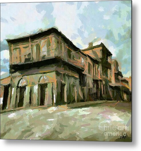 Street Scenes Metal Print featuring the painting Old Absinthe House by Dragica Micki Fortuna