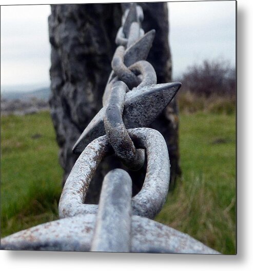 Chain Metal Print featuring the photograph Old chain by Lukasz Ryszka