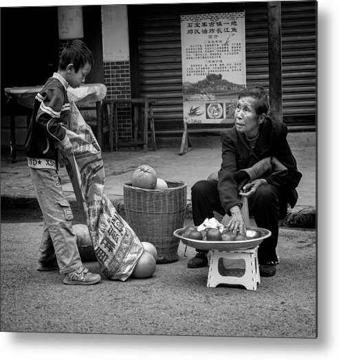 Asia Metal Print featuring the photograph Passing It On by Ray Kent