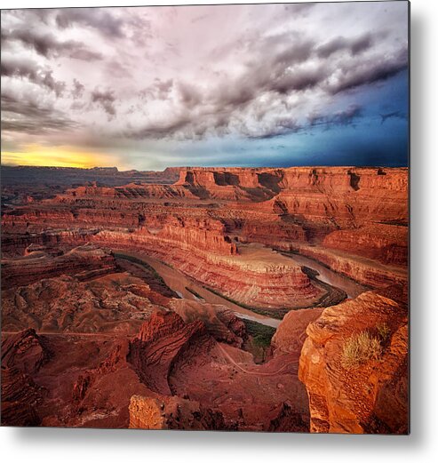 Dead Horse Point Metal Print featuring the photograph Storm over Dead Horse Point by Dave Koch