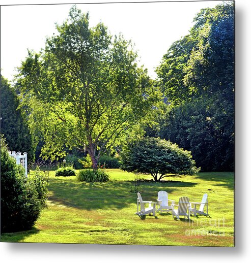 Lawn Metal Print featuring the photograph Summer Day by Dianne Morgado
