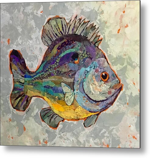 Lakes Metal Print featuring the painting Sunnyfish by Phiddy Webb