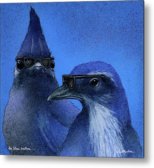 Will Bullas Metal Print featuring the painting The Blues Brothers... by Will Bullas