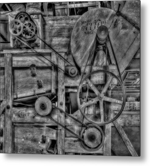 Black And White Metal Print featuring the photograph The Clipper by Harry B Brown