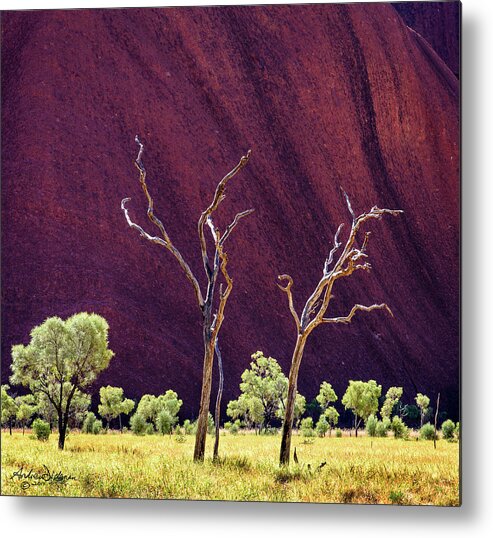 Uluru Metal Print featuring the photograph U L U R U by Andrew Dickman