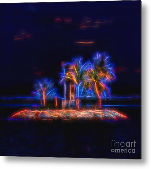 Castle Metal Print featuring the digital art Vibrant Solitude by Ray Shiu