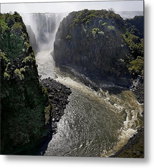 Africa Metal Print featuring the photograph Victoria Falls by Joe Bonita