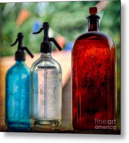 Vintage Soda Syphon Metal Print featuring the photograph Victorian Soda Syphon by Adrian Evans
