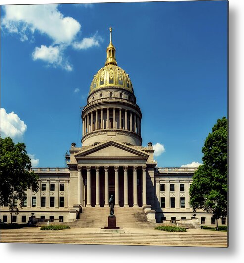 Charleston Metal Print featuring the photograph West Virginia Capitol - Charleston by Mountain Dreams