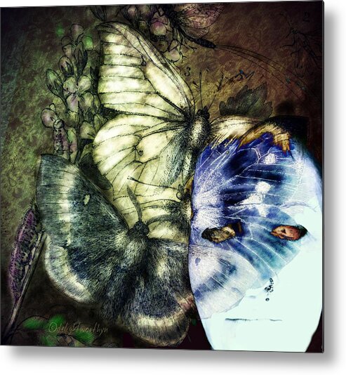 Butterfly Metal Print featuring the digital art What Might Have Been by Delight Worthyn