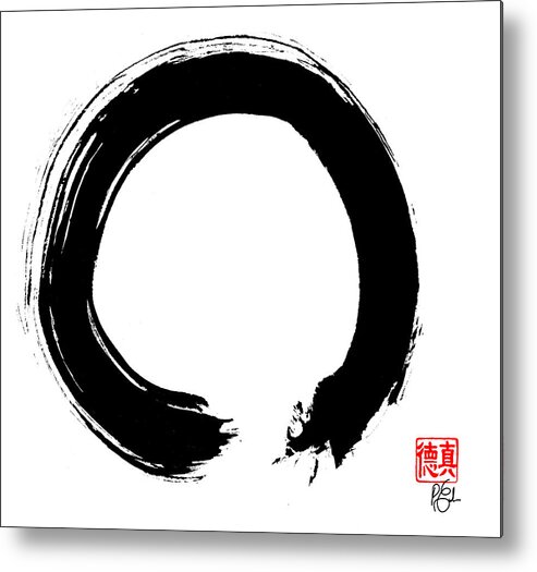 Enso Metal Print featuring the painting Zen Circle Five by Peter Cutler