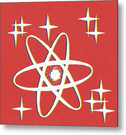 Atom Metal Print featuring the drawing Atom #2 by CSA Images