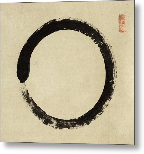 Enso Metal Print featuring the painting Enso-2 by Taido Shufu