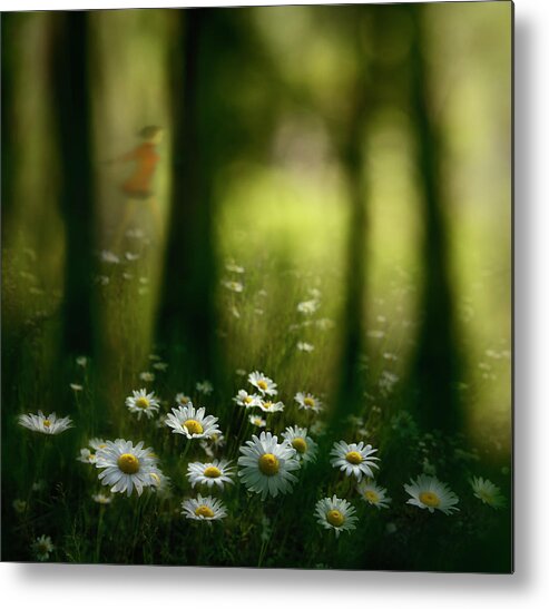 Woods Metal Print featuring the photograph In The Wood by Shenshen Dou