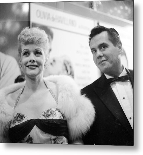 People Metal Print featuring the photograph Lucille And Desi by Michael Ochs Archives