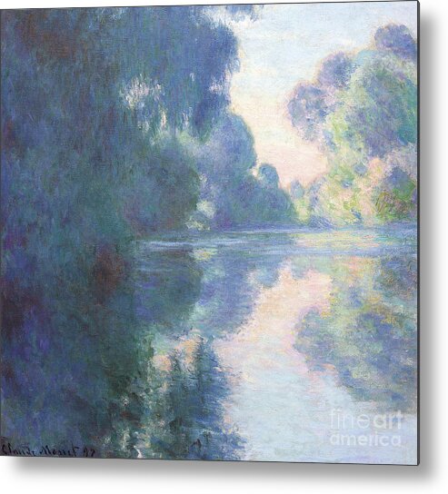 Impressionist Metal Print featuring the painting Matinee sur la Seine, 1897 by Claude Monet