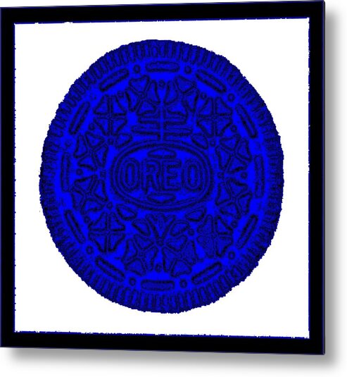 Oreo Metal Print featuring the photograph Oreo Redux Blue 3 by Rob Hans