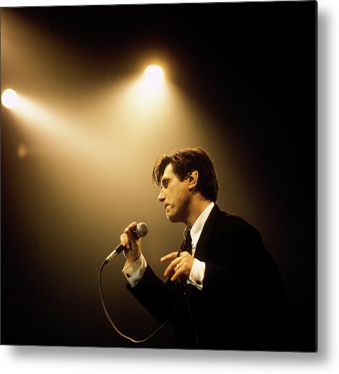1980-1989 Metal Print featuring the photograph Photo Of Bryan Ferry by David Redfern