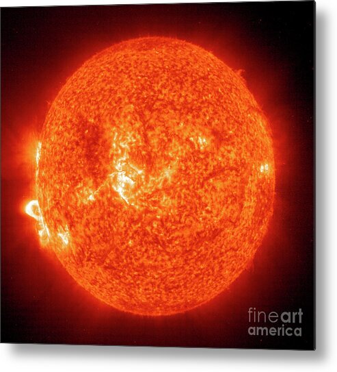 Nasa Metal Print featuring the photograph Post-flare Loops Erupt From Suns Surface by Nasa
