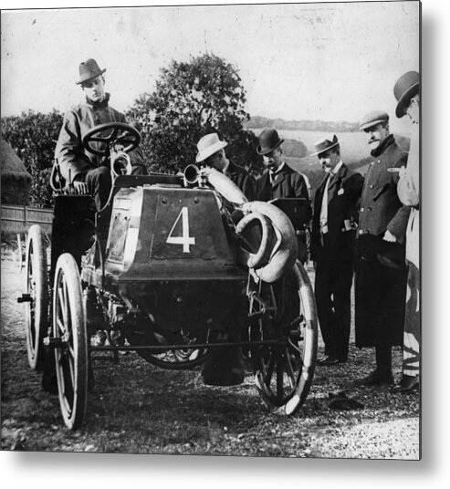 People Metal Print featuring the photograph Rolls Racing Car by Hulton Archive