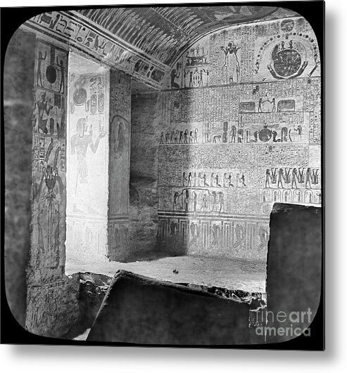 People Metal Print featuring the drawing Sarcophagus And Burial Chamber by Print Collector