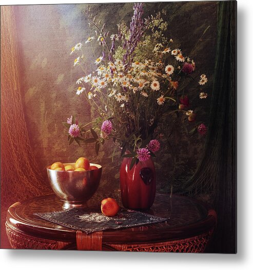 Interior Metal Print featuring the photograph Stlii Life With Summer Mood by Ustinagreen