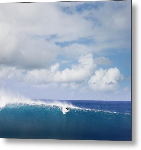 People Metal Print featuring the photograph Surfer Surfing On Wave by Ed Freeman