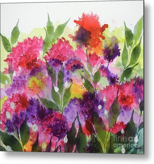 Barrieloustark Metal Print featuring the painting Thinking Of Spring by Barrie Stark