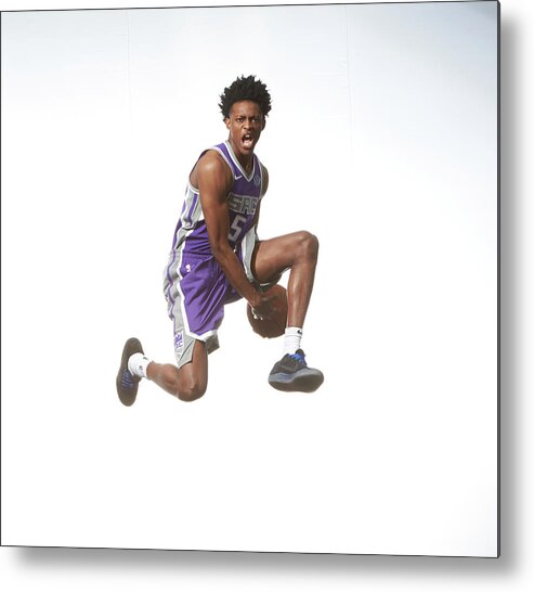 De'aaron Fox Metal Print featuring the photograph De'aaron Fox #2 by Nathaniel S. Butler