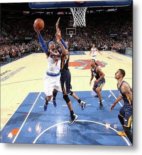 Nba Pro Basketball Metal Print featuring the photograph Carmelo Anthony by Nathaniel S. Butler
