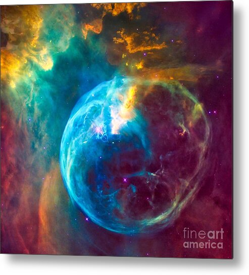Nebula Metal Print featuring the photograph Colorful Wall Art Nebula by Stefano Senise