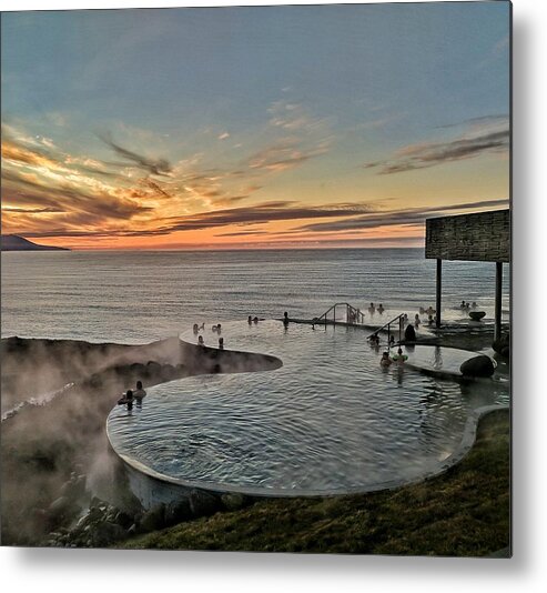 Sunset Metal Print featuring the photograph GeoSea Iceland by Yvonne Jasinski