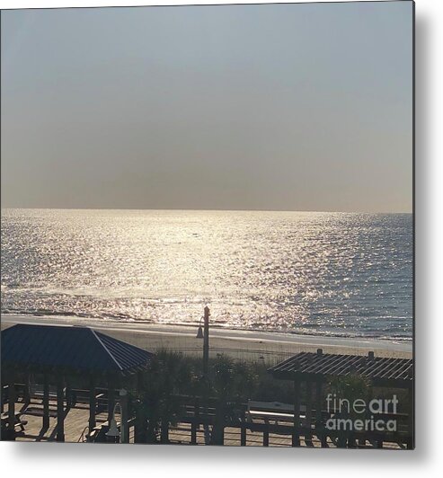 Ocean Metal Print featuring the photograph Carolina Sunrise by Catherine Ludwig Donleycott