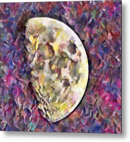 November Metal Print featuring the mixed media November Moon by Christopher Reed