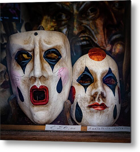 Italy Metal Print featuring the photograph Paper Mache Masks by David Downs