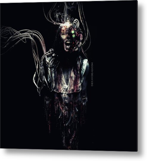 Decaydead Metal Print featuring the digital art Silent Screams by Argus Dorian