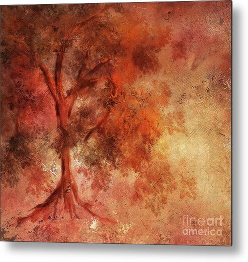 Autumn Metal Print featuring the digital art The Dreaming Time by Lois Bryan