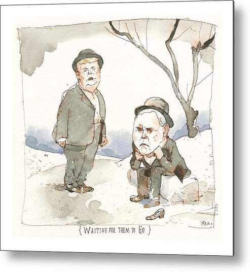 Captionless Metal Print featuring the painting Theatre of the Absurd by Barry Blitt