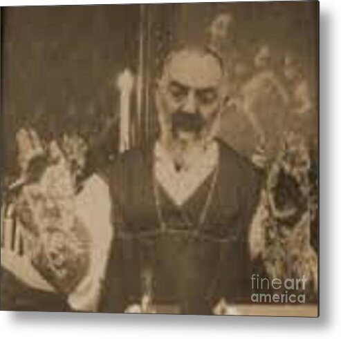 Prayer Metal Print featuring the photograph Padre Pio #26 by Archangelus Gallery