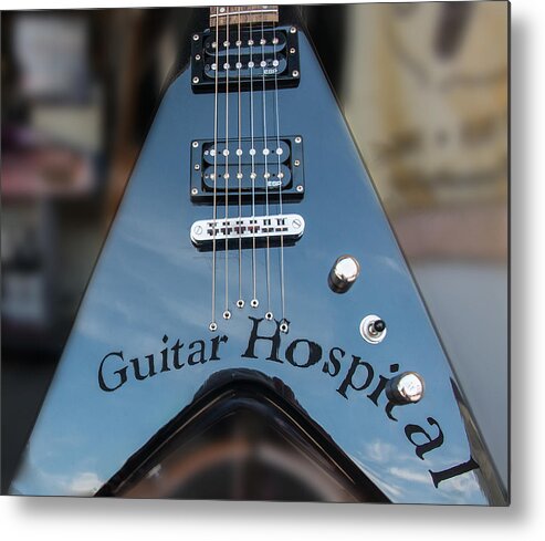 Guitar Metal Print featuring the photograph A Place For Sick Guitars by Gary Slawsky