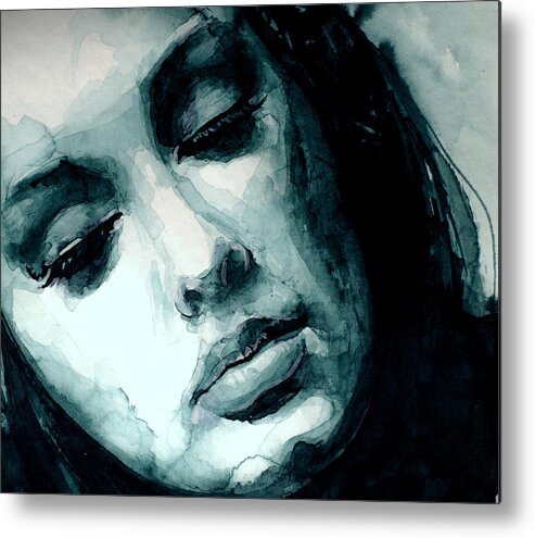 Adele Metal Print featuring the painting Adele in watercolor by Laur Iduc