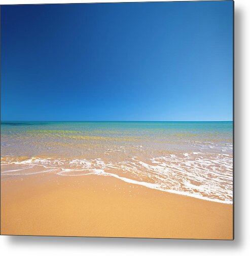 Wind Metal Print featuring the photograph Beach by Spooh