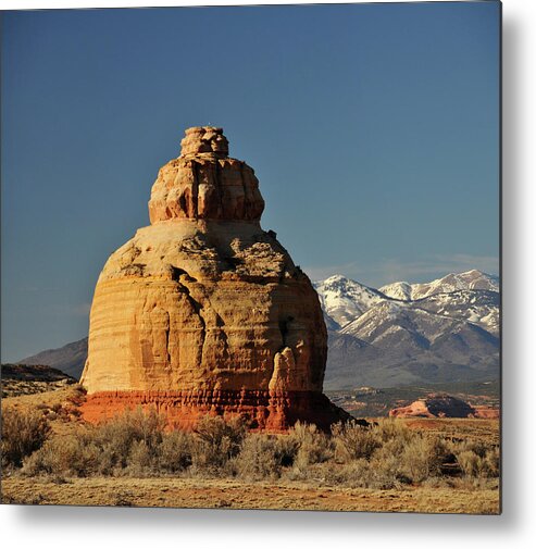 Tranquility Metal Print featuring the photograph Church Rock Near The Needles District by Utah-based Photographer Ryan Houston