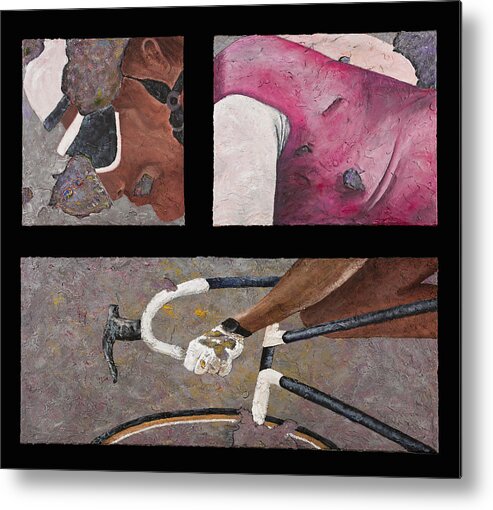 Mixed Media Metal Print featuring the painting Decay by Darice Machel McGuire